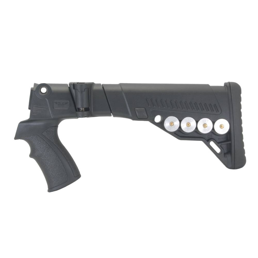 Складной приклад Бекас 12, 16, DLG Tactical. Черный