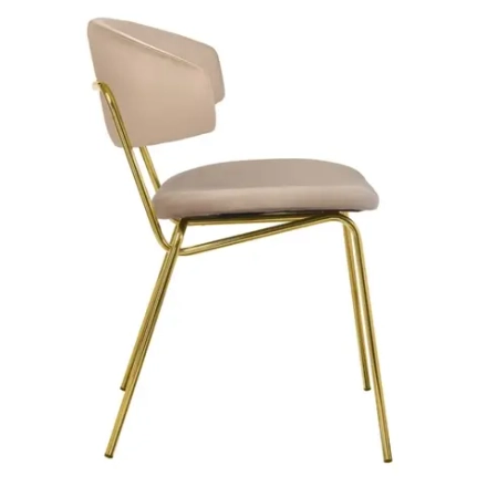 Стул Bradex Home Elle латте с золотыми ножками