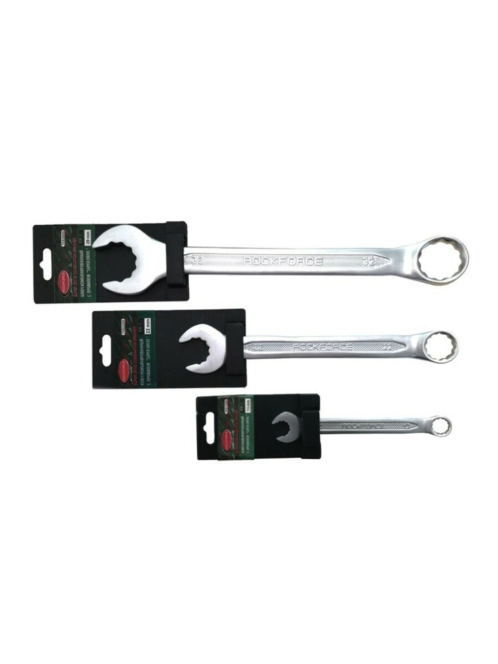 Ключ комбинированный с профилем ''Super drive''9мм''на пластиковом держателе RockForce##Rock FORCE RF-75509SD