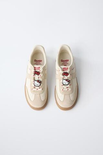 ZARA КРОССОВКИ HELLO KITTY© SANRIO, БЕЛЫЙ