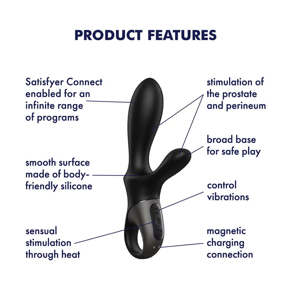 Satisfyer Heat Climax Анальный вибратор + с функцией нагрева