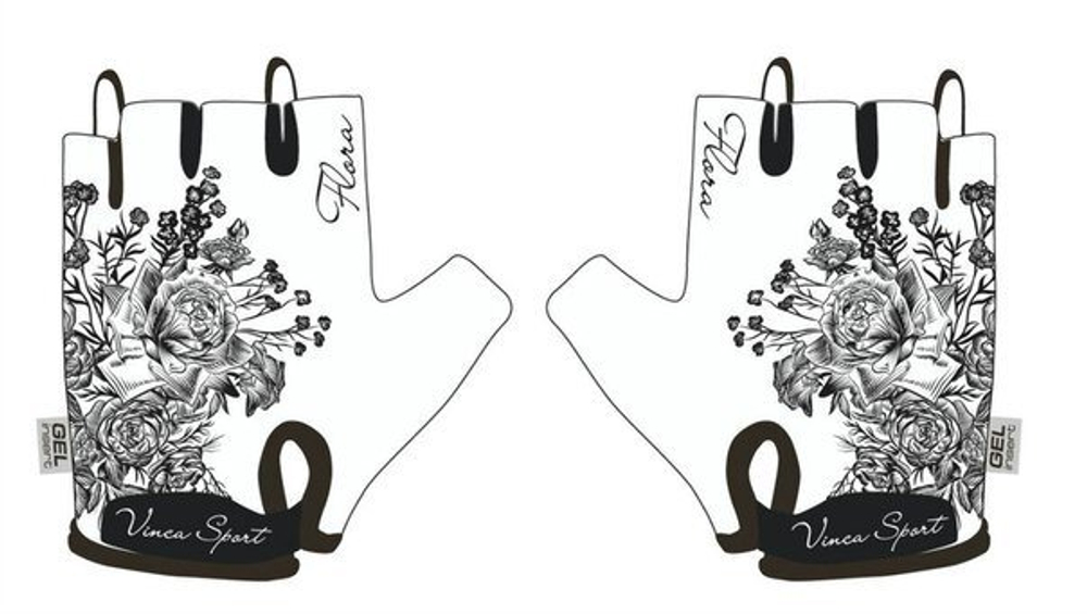 Перчатки подростковые, Flora, гелевые вставки, цвет белый, размер (XS)
