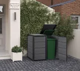 Keter Шкаф для мусорных баков (Hide Away Bin Storage 240 L Grey) — фото 4