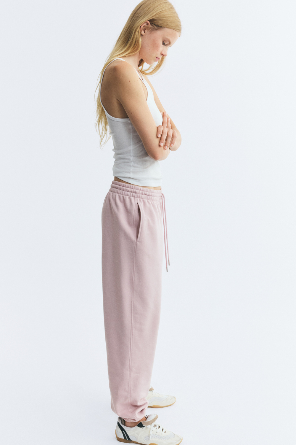 Спортивные брюки из смеси хлопка - H&M
