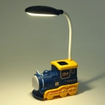 Настольная лампа «Sweet - Паровоз» LED 10*5*21 см, USB 5v 3w, Синий/желтый