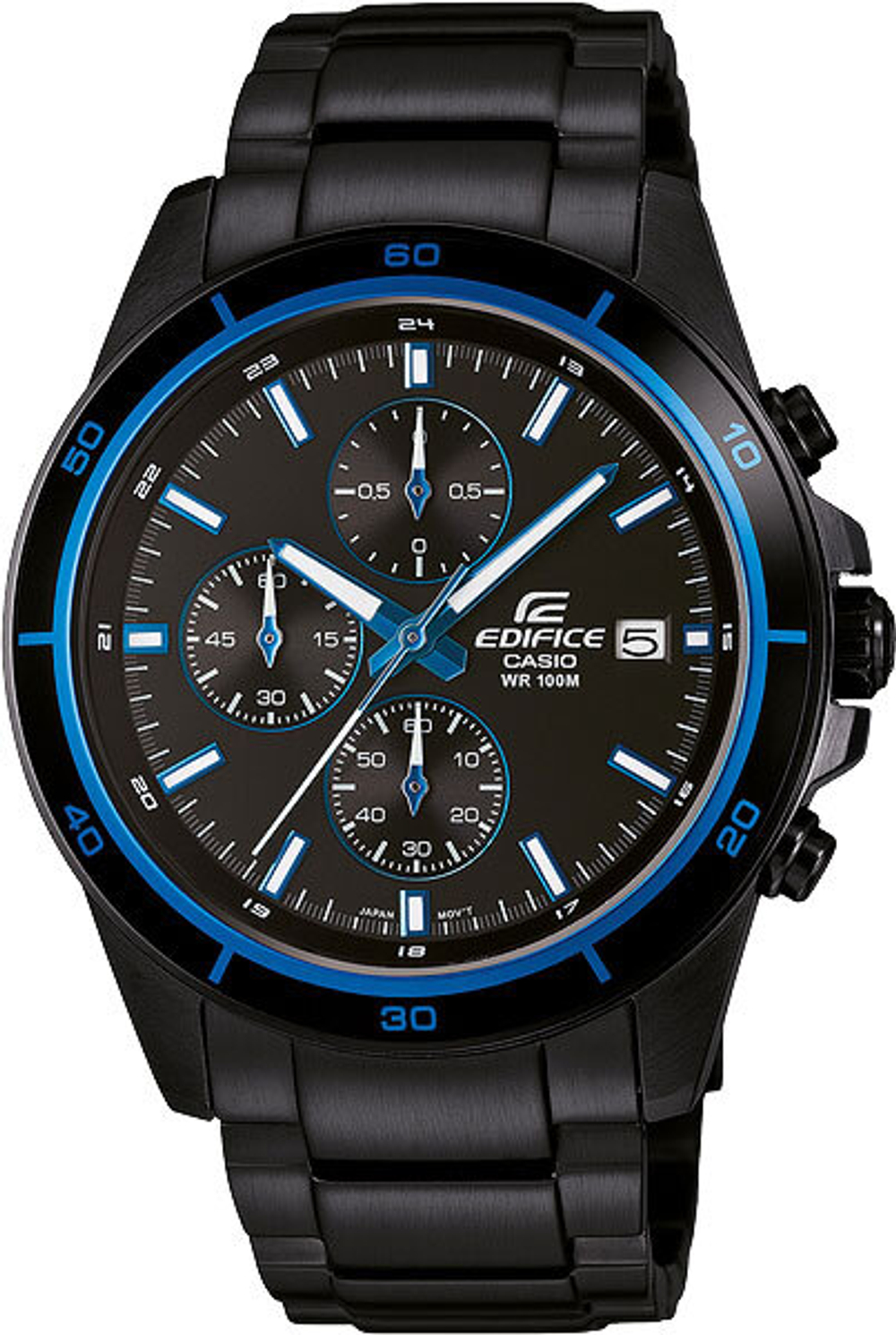 Японские наручные часы Casio Edifice EFR-526BK-1A2 с хронографом