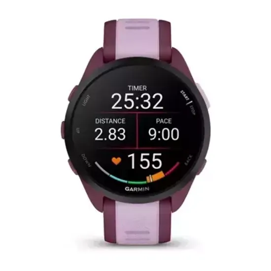 Беговые смарт-часы Garmin Forerunner 165 Music, Berry/Lilac 010-02863-33