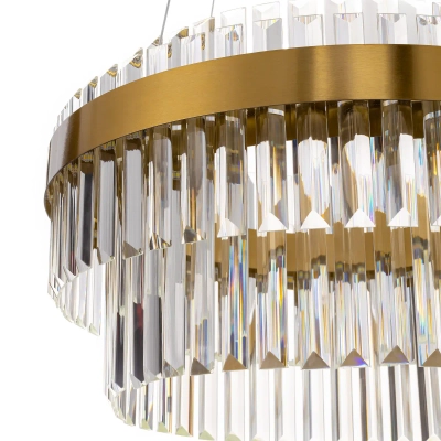 Citilux Sheldon CL339153 LED Люстра хрустальная с пультом Бронза