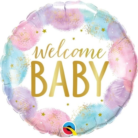 Шар WELCOME BABY Акварель