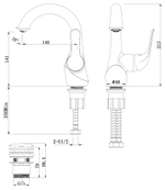 Смеситель для умывальника монолитный LEMARK SWAN– LM5406BG