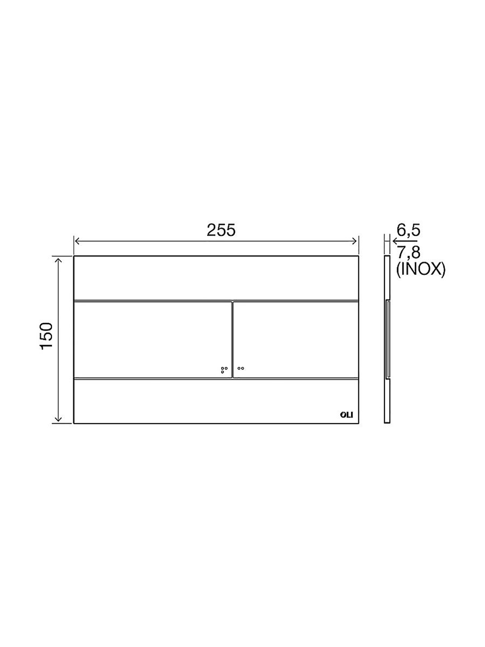 Инсталляция OLI 120 ECO Matrix Square + кнопка Slim черная