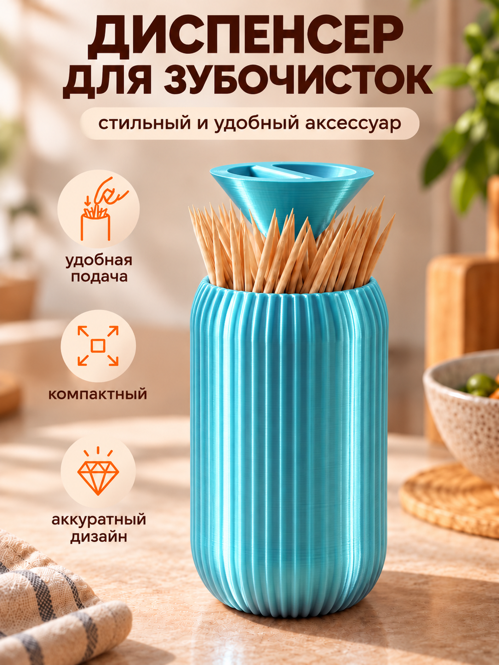 FOR YOU Диспенсер для зубочистки