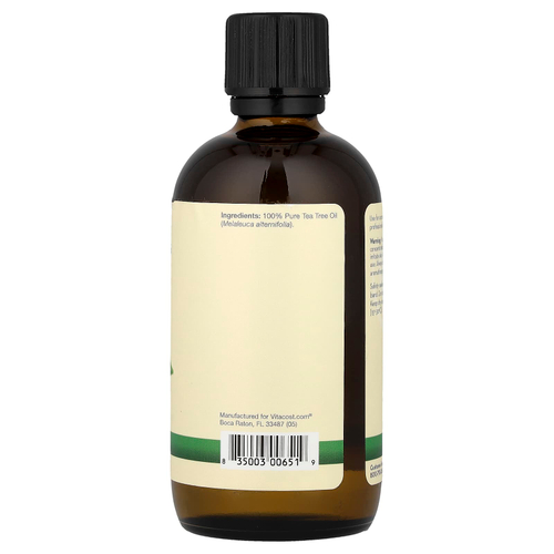 Vitacost, 100% чистое масло чайного дерева, 118 мл (4 жидк. унции)