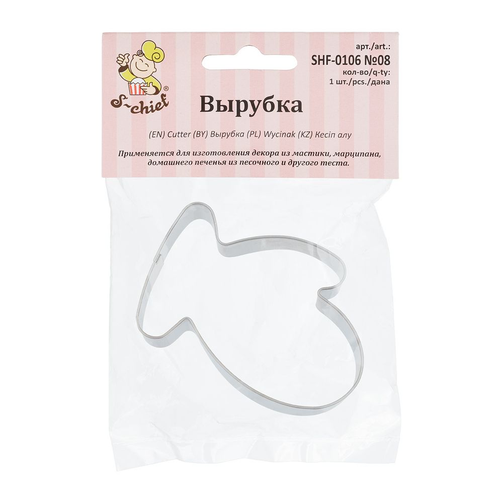 Вырубка кондитерская металл №08 Варежка, 1 шт, S-Chief SHF-0106 Вырубка кондитерская металл №08 Варежка, 1 шт, S-Chief SHF-0106