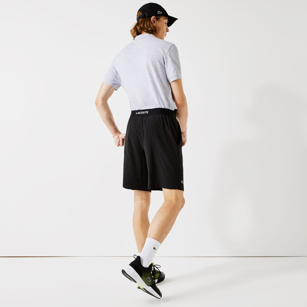 Мужские шорты теннисные Lacoste Men's Sport Ultra Light Shorts - black