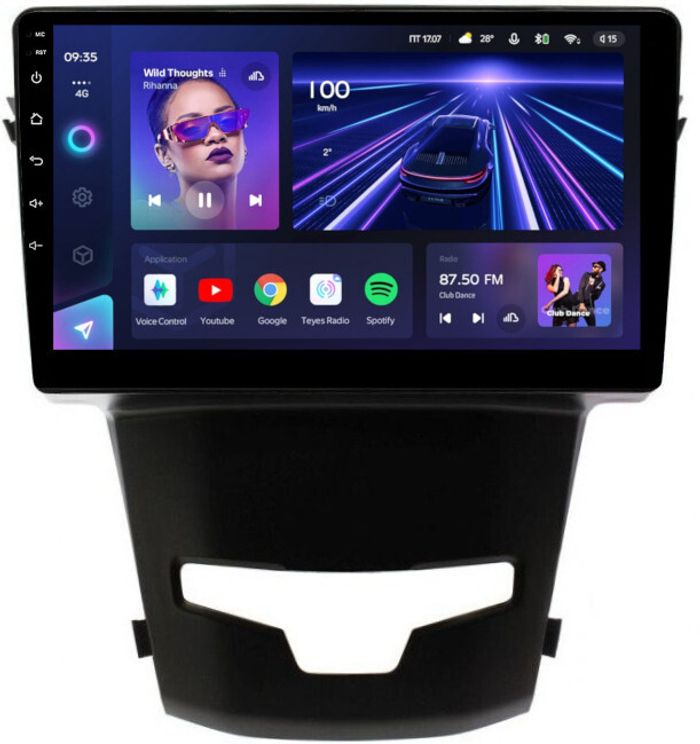 Магнитола для SsangYong Actyon II 2013-2021 - Teyes CC3L на Android 10, CarPlay, 4G SIM-слот