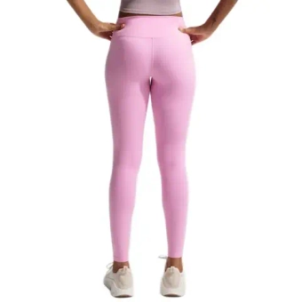 Женские леггинсы Nike One Seamless Front High Waisted Full Length - pink rise/white