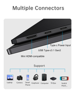 15.6" Портативный сенсорный монитор VCHANCE FHD IPS 1920x1080, 60 Гц