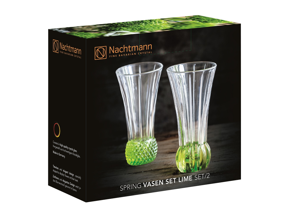 Набор ваз 2шт 13.6см Nachtmann Spring зеленый