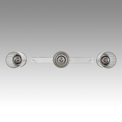 8102/3A COMFI LN26 408 хром/прозрачный металл/металл Подвес Е14 3*40W 220V ISHA