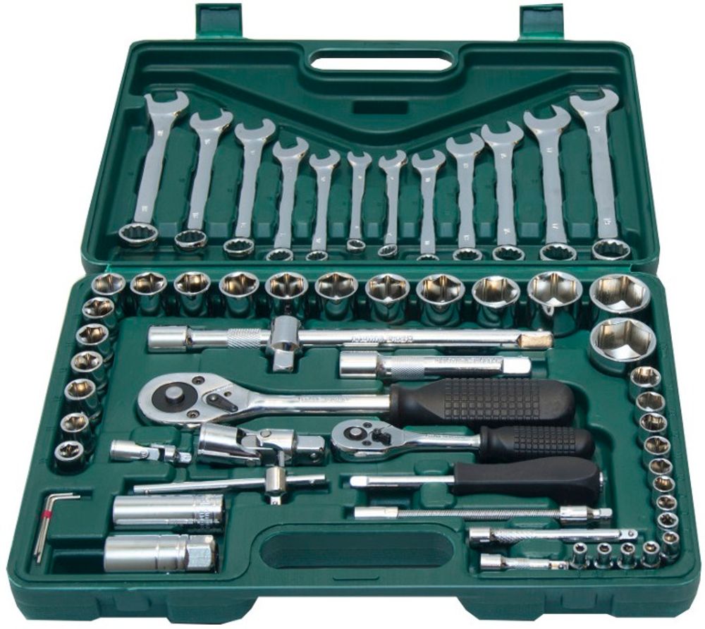 Набор инструмента 1/2"1/4"DR 59пр VETTLER Набор инструмента 1/2"1/4"DR 59пр VETTLER