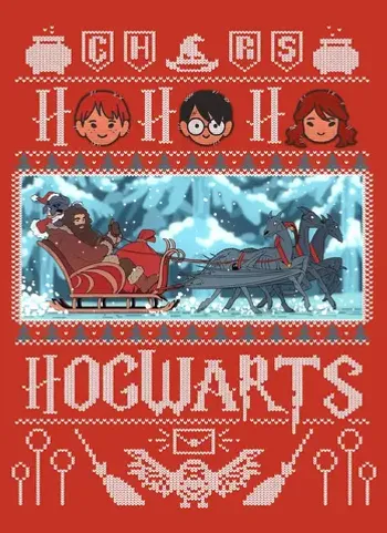 Открытка «Harry Potter: Ho-ho- hogwarts»