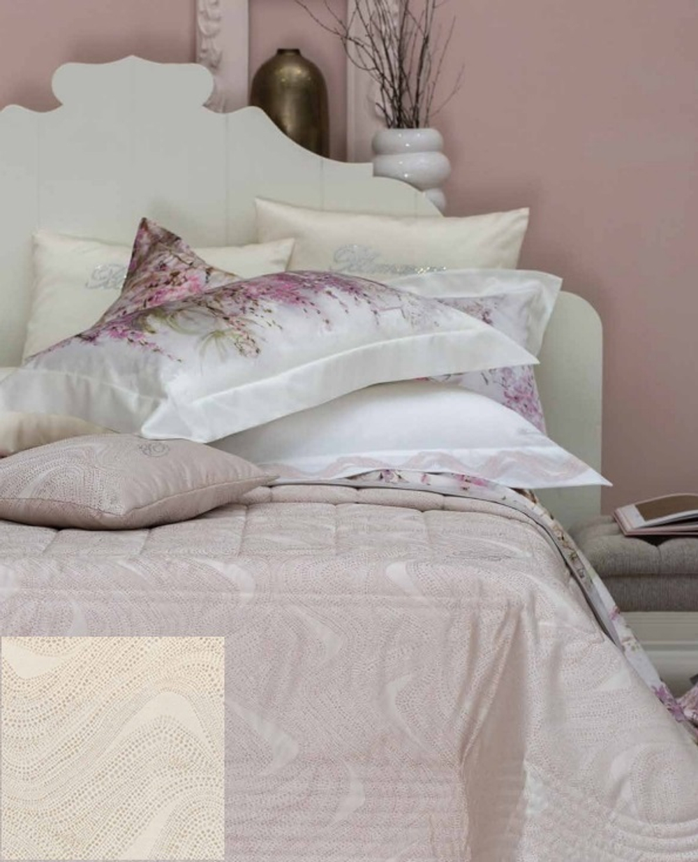 Покрывало 270x270 Blumarine Crystelle avorio