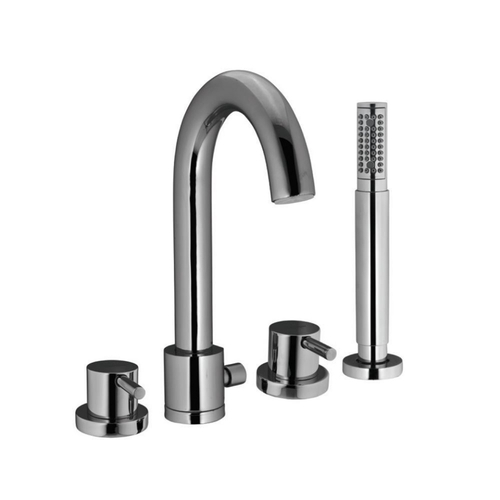 Jaquar, Смеситель для ванны на борт ванны, Florentine, 2-рычаж., Хром FLR-CHR-5277N