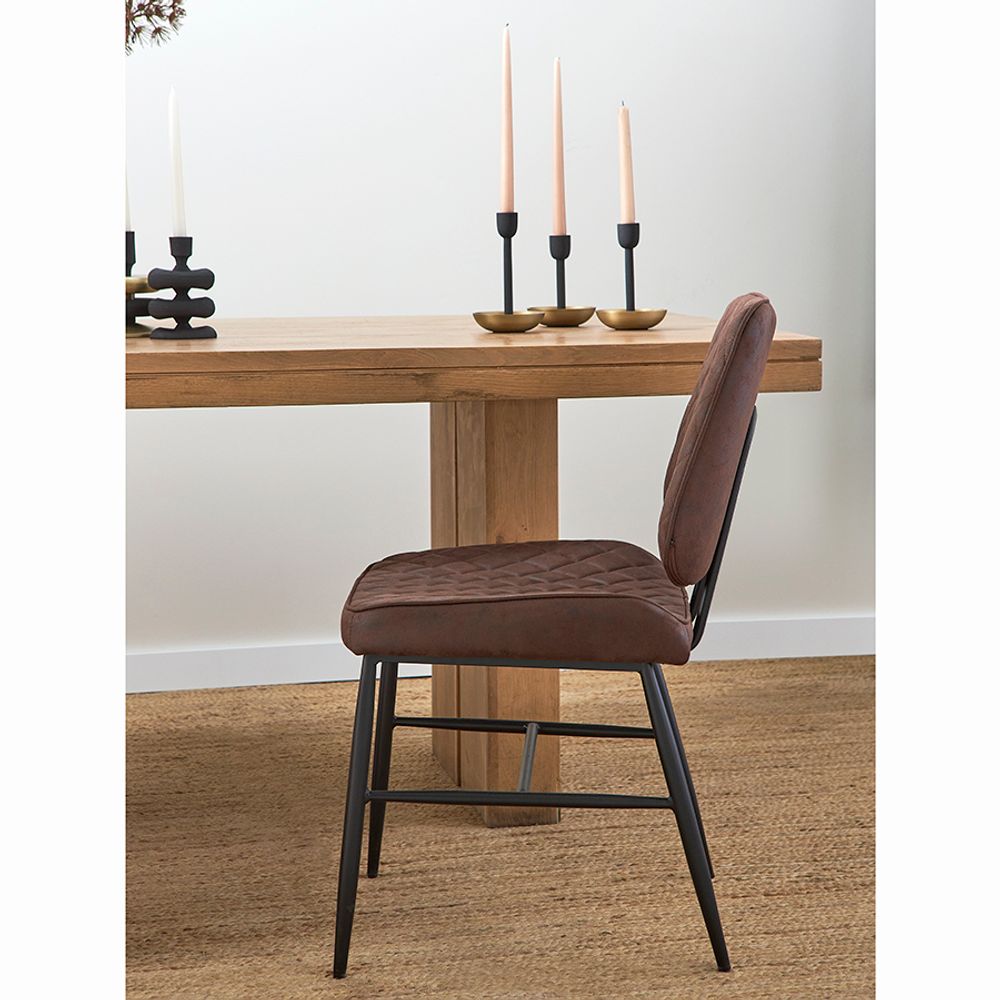 Стул Maril, экокожа, темно-коричневый