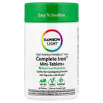 Rainbow Light, Complete Iron™ мини-таблетки+, 60 таблеток