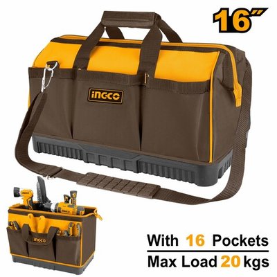 Сумка-органайзер для инструментов 16" SUPER INGCO HTBG08 INDUSTRIAL