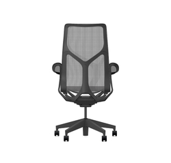 Кресло Herman Miller Cosm, высокая спинка, цвет Graphite, подлокотники «лепестки» (Leaf)