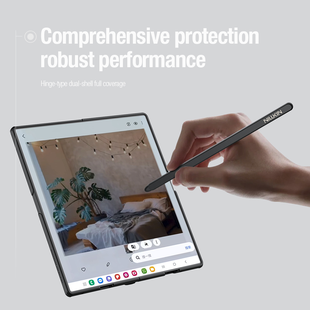 Усиленный чехол с поддержкой MagSafe от Nillkin для Samsung Galaxy Z Fold 7, серия Super Frosted Shield Fold Magnetic Case