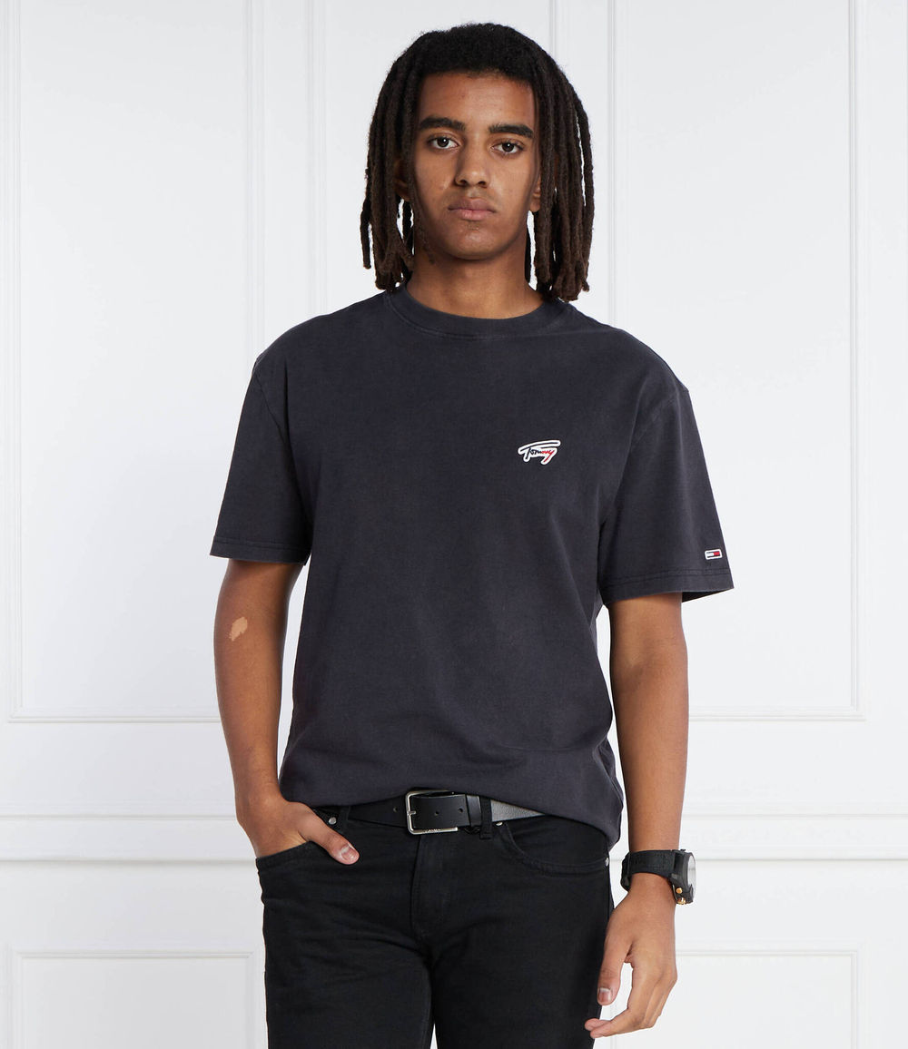 Футболка WASHED SIGNATURE Tommy Jeans - черный(DM0DM17910)
