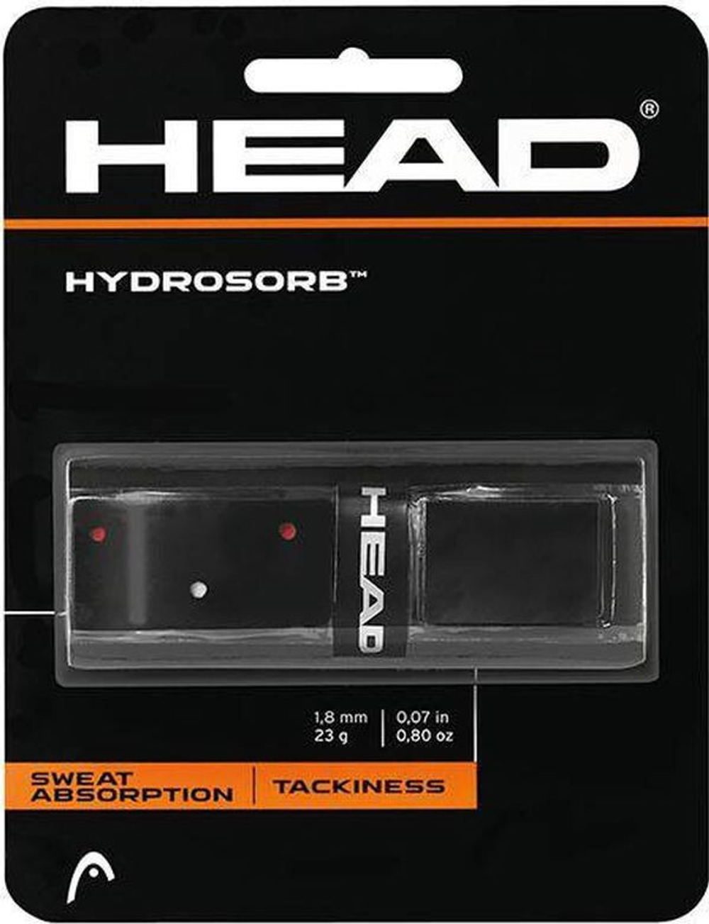 Теннисные намотки базовые Head Hydrosorb 1P - черный
