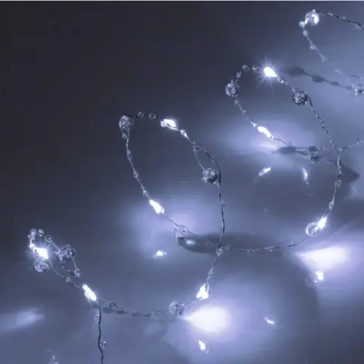 Гирлянда для дома «Льдинка» на батарейках 2,0 м 20 ламп LED, 3 реж, IP-20, Белый