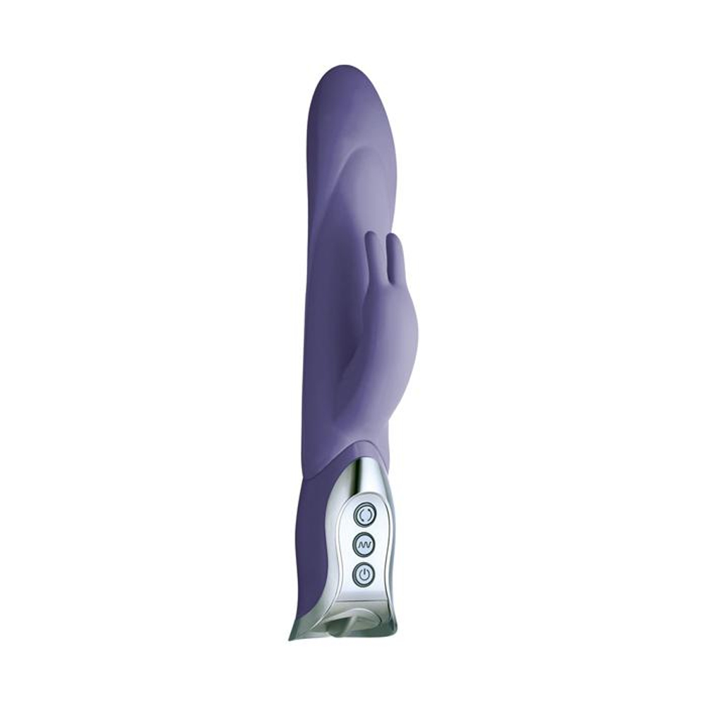 Фиолетовый вибратор VIBE THERAPY SERENITY - 26,5 см. (Цвет: фиолетовый)