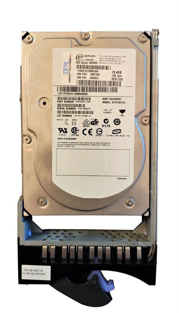 Жесткий диск IBM 73GB 10K U320 SCSI HS 90P1305