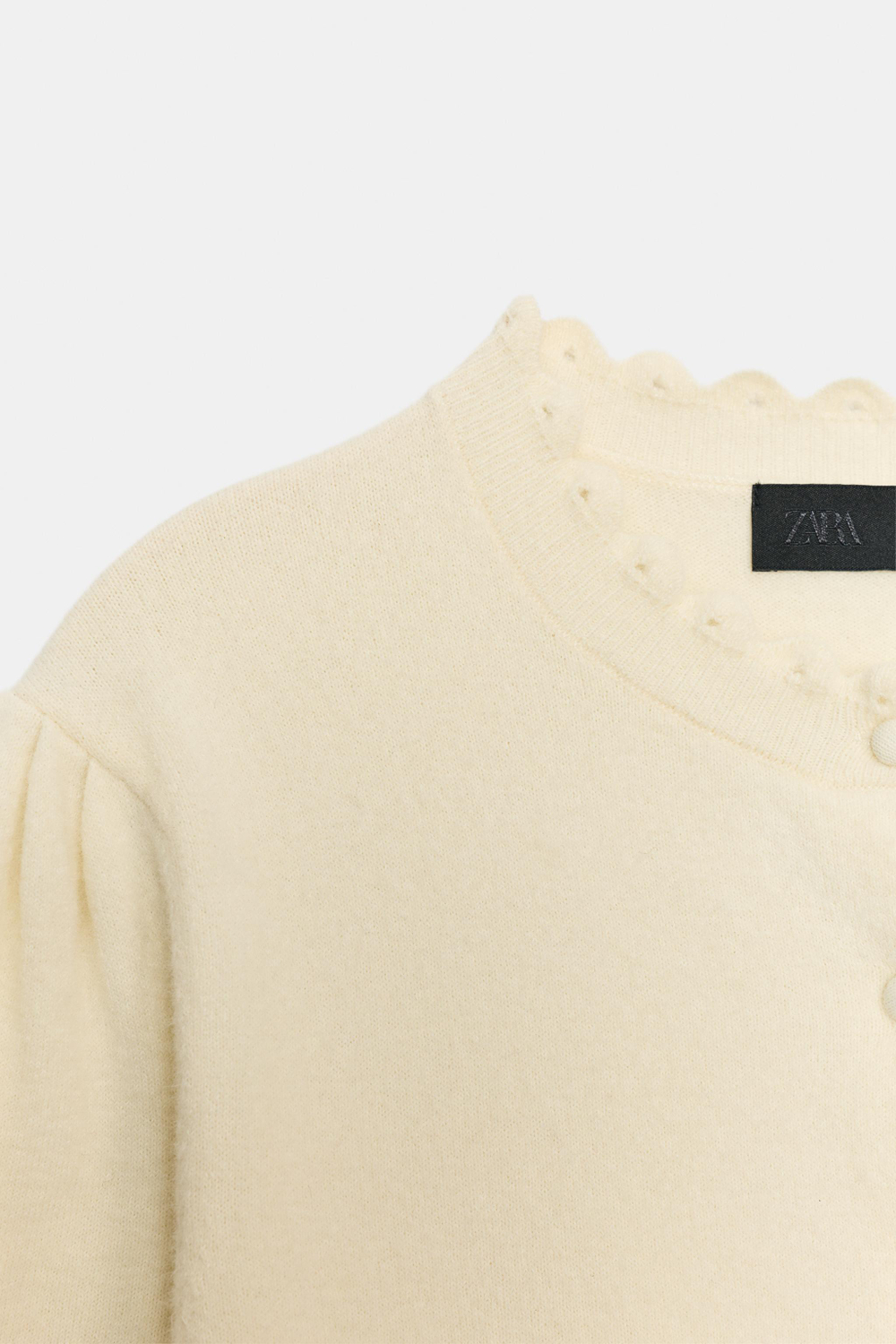 ТРИКОТАЖНЫЙ КАРДИГАН С КОРОТКИМ РУКАВОМ — ZARA