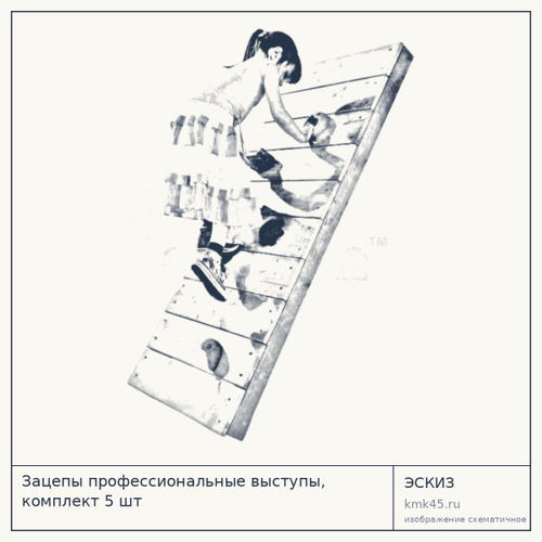 Зацепы профессиональные выступы, комплект 5 шт — от 1 000 ₽