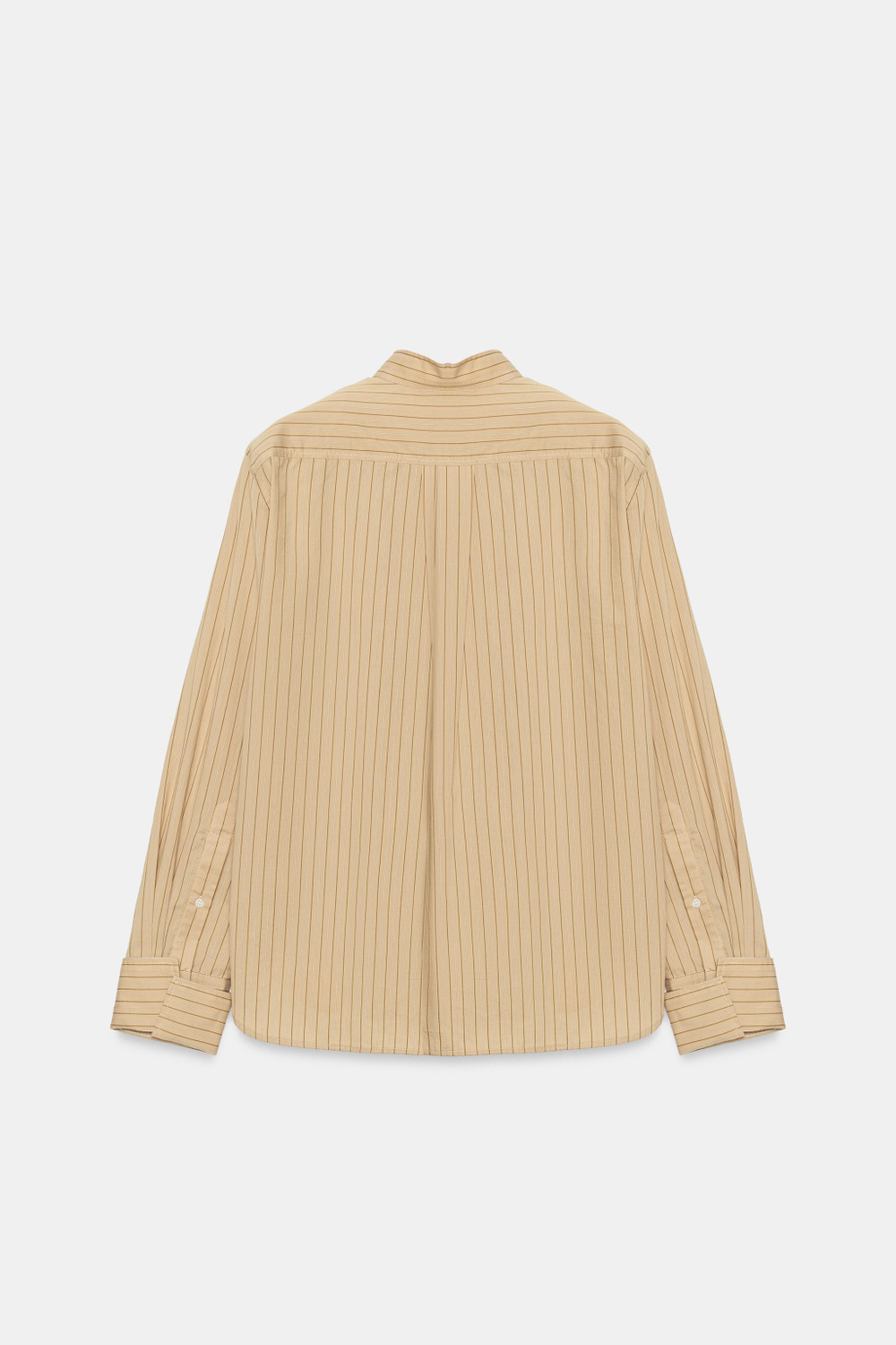 РУБАШКА В ПОЛОСКУ С ПОДПЛЕЧНИКАМИ — ZARA