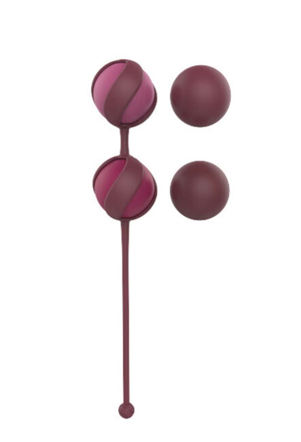 Набор Сменных Вагинальных Шариков Love Story Valkyrie Wine Red (Цвет: бордовый)