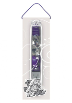 Фиолетовый Hi-tech вибратор Funky Rabbit Dark Purple - 22 см.