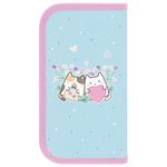 Пенал ПИФАГОР, 2 отделения, ламинированный картон, 19х11 см, "Cat friends", 272247
