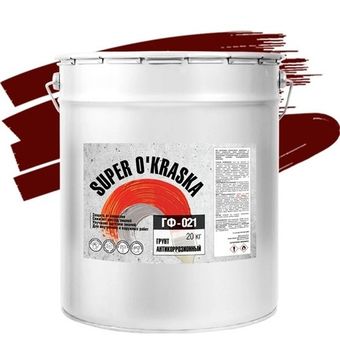 Фото Грунтовка Super Okraska ГФ-021 красно-коричневая 20 кг Грунтовка Super Okraska ГФ-021 красно-коричневая 20 кг