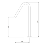Настольный излив HAPA V (цвет - хром PC) BIC.0003.V.PC