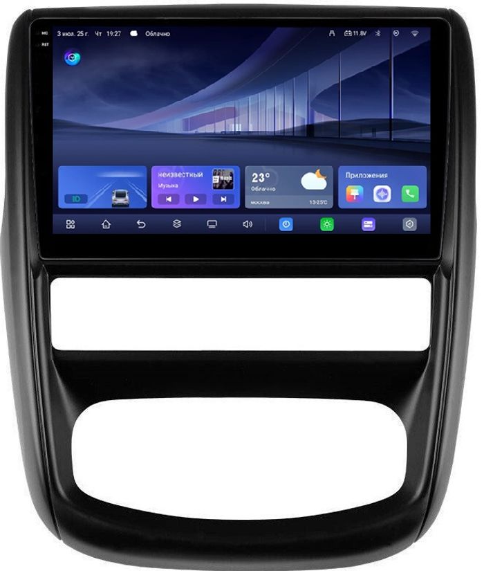 Магнитола для Renault Duster 2010-2015, Nissan Terrano 2014+ - Kuberg QLed+2K, Android 14, TS105, Быстрейшая, CarPlay, SIM-слот