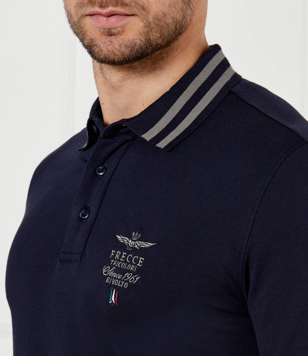 Поло Aeronautica Militare - темно-синий(PO1808P191)