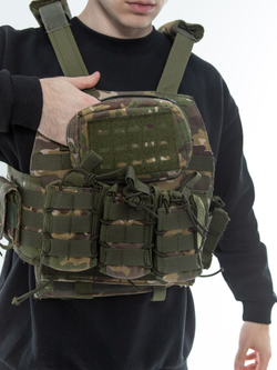 Жилет тактический Assault molle мультикам