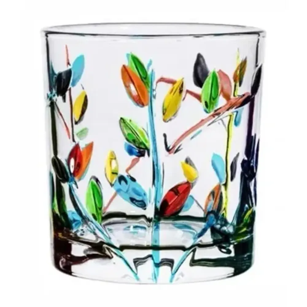 Стакан Олд Фэшн 280 мл Mosaic Flowers декор d 8 см h8,5 см "UTOPIA" P.L.- Barbossa [6]